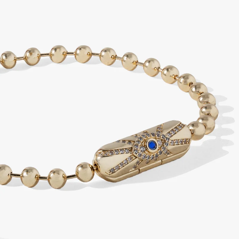 Evil Eye Barrel Closure Bracelet