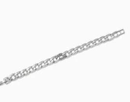 Cleo Pave Link Bracelet-White