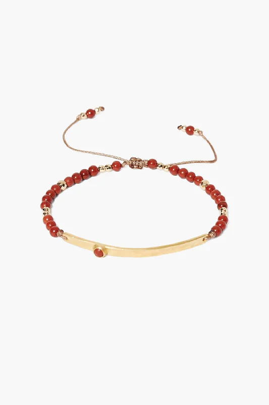 Delilah Pull-Tie Bracelet Jasper Mix