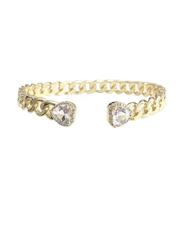 Double Heart Cuff