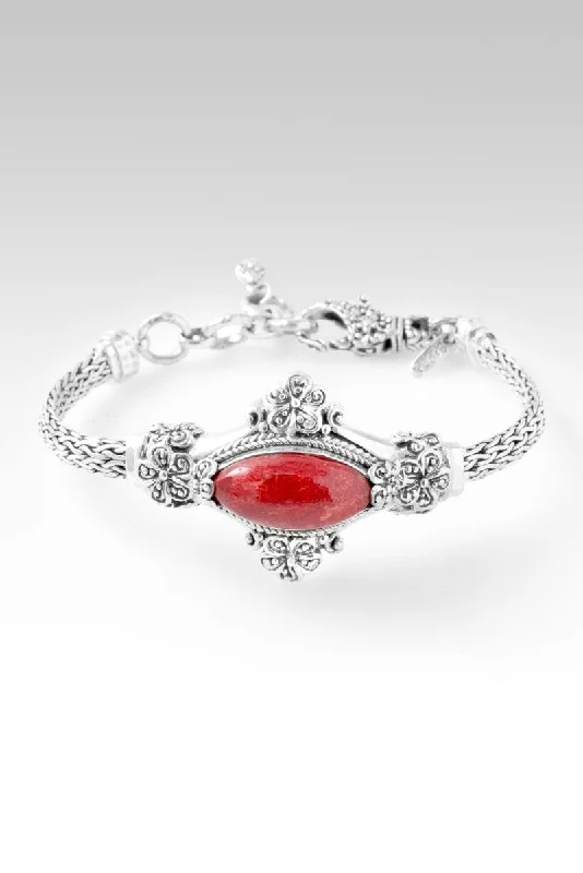 Journey of Faith Bracelet™ in Red Sponge Coral