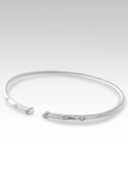 Joy in Gratitude Tip-to-Tip Bracelet™ in White Zircon