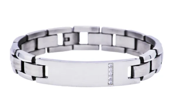 Men's Stainless Steel ID- Engravable Bracelet