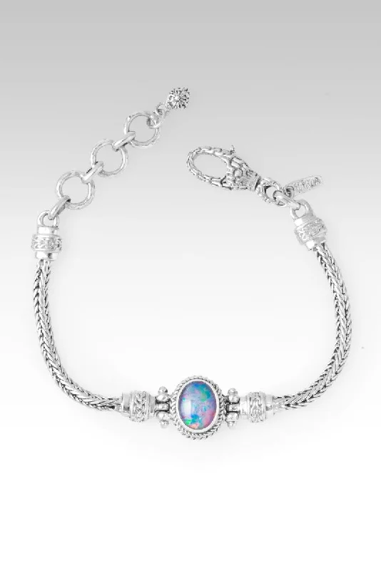 My Strength & Shield Bracelet™ in Red Pink Australian Opal Triplet