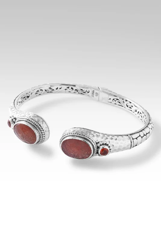 Radiant with Light Tip-to-Tip Bracelet™ in Orange Sunstone