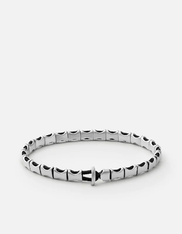 Orson Bracelet, Matte Silver