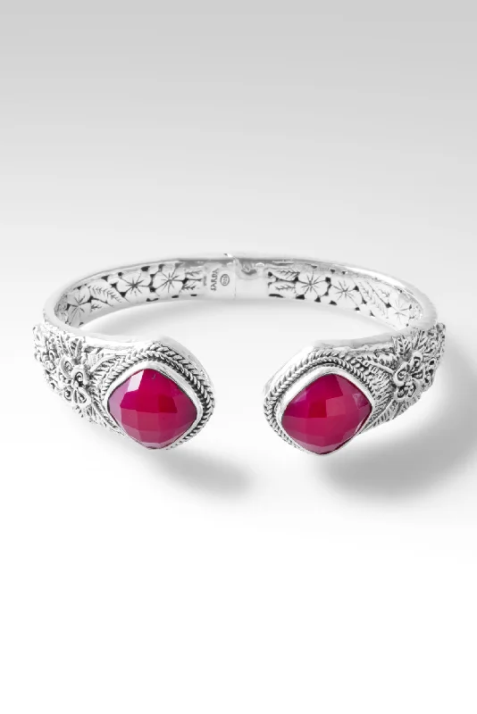 Promise of Grace Tip-to-Tip Bracelet™ in Wild Raspberry Chalcedony