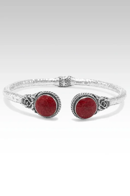 Radiant Roses Tip-to-Tip Bracelet™  in Red Sponge Coral