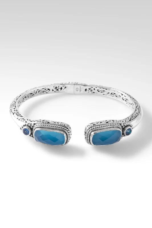 Infinite Trust Tip-to-Tip Bracelet™ in Serenity Blue Chalcedony