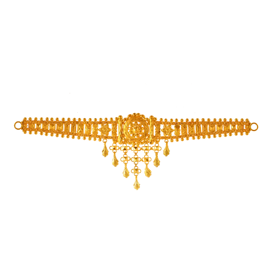 22k Impeccable Gold Necklace Design