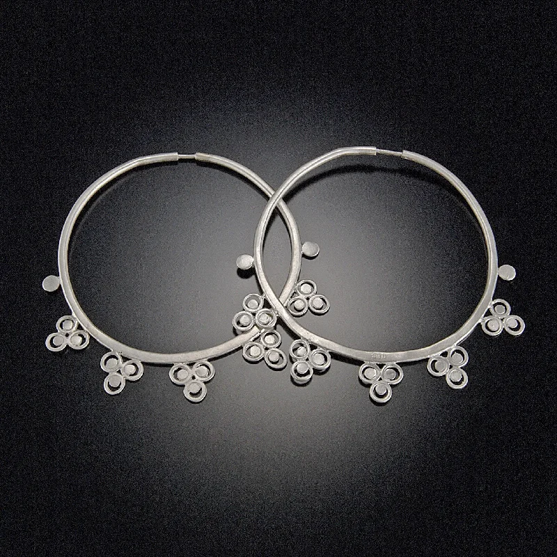 Filigree Trios Hoop Earrings