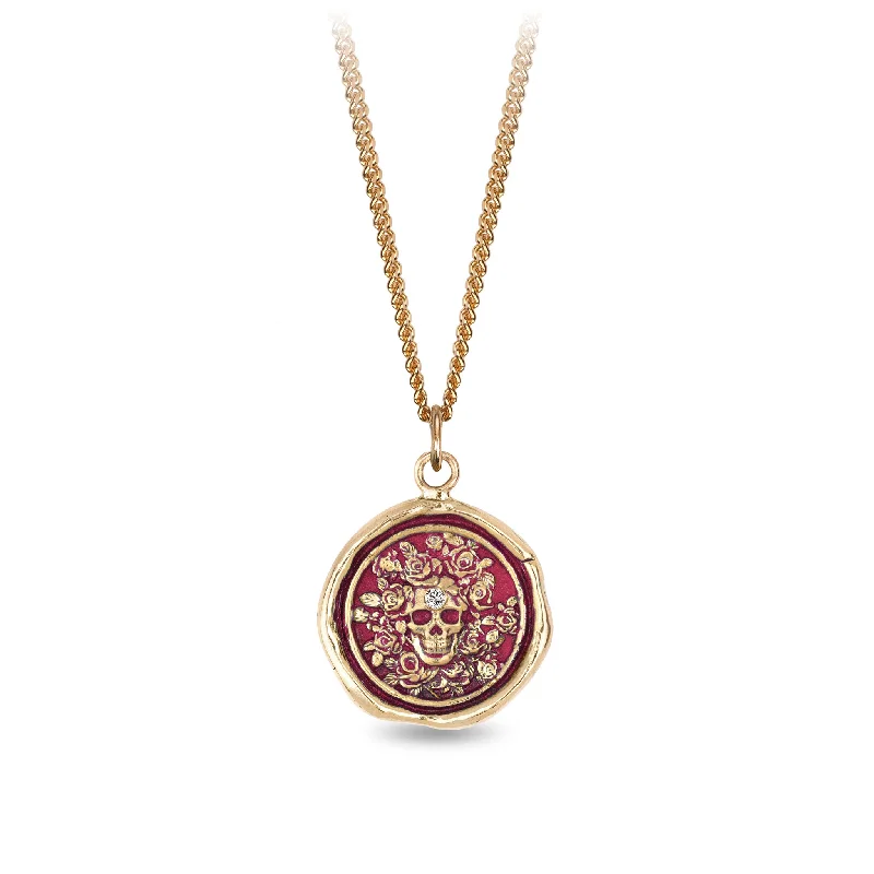 Live Every Moment 14K Gold Diamond Set Signature Talisman - True Colors