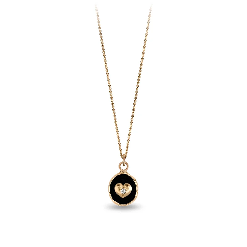 Loving 14K Gold Appreciation Diamond Set Talisman