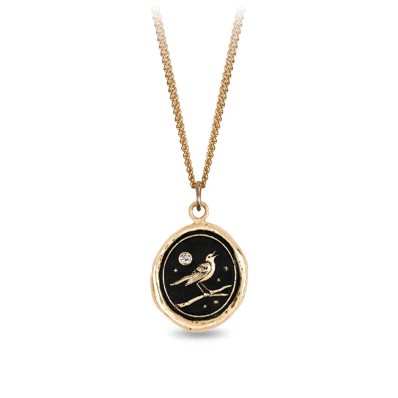 Nightingale 14K Gold Diamond Set Signature Talisman