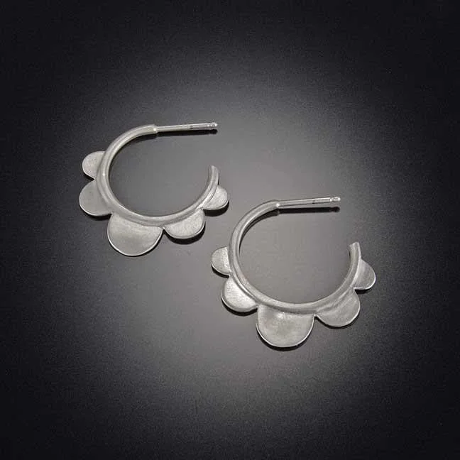 Scallop Hoop Earrings