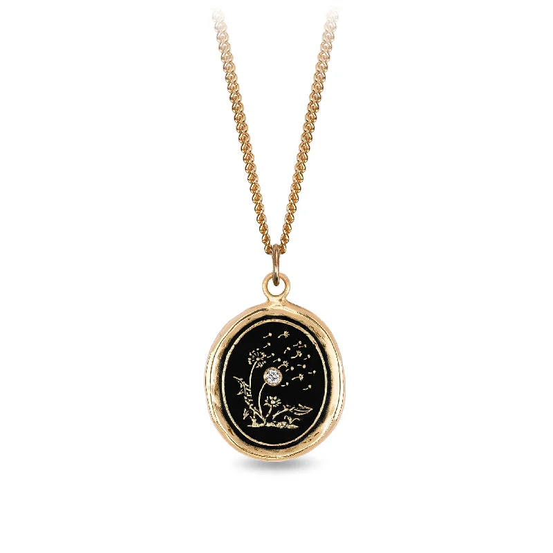 Seeds of Success 14K Gold Diamond Set Signature Talisman