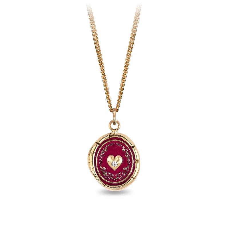 Self-Love 14K Gold Diamond Set Signature Talisman - True Colors