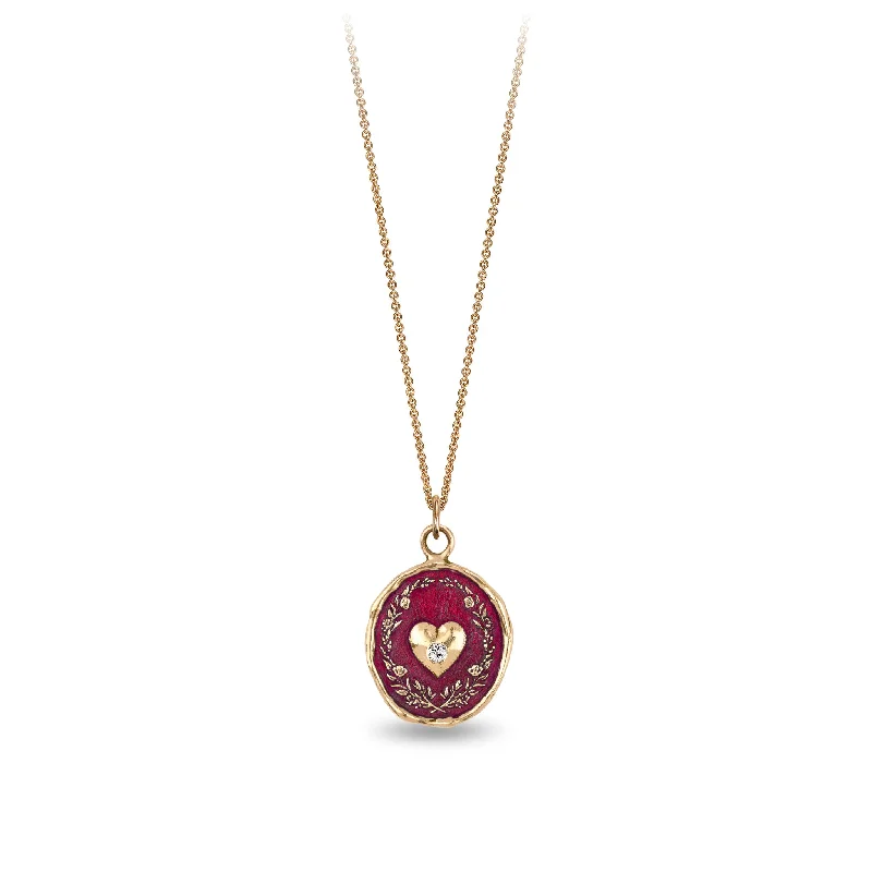 Self-Love 14K Gold Diamond Set Talisman - True Colors