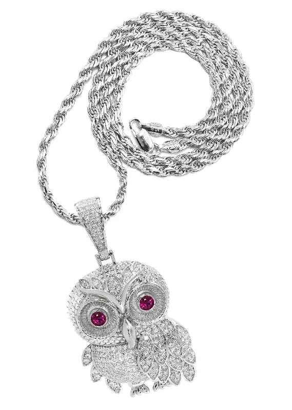 Silver Owl Necklace | 31 Grams