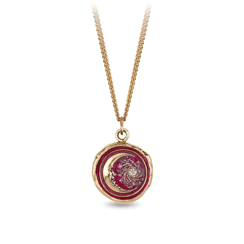 Trust the Universe 14K Gold Diamond Set Signature Talisman - True Colors