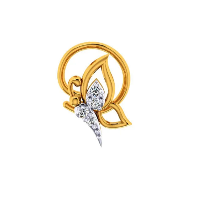 14KT (585) Yellow Gold Nosepin For Women