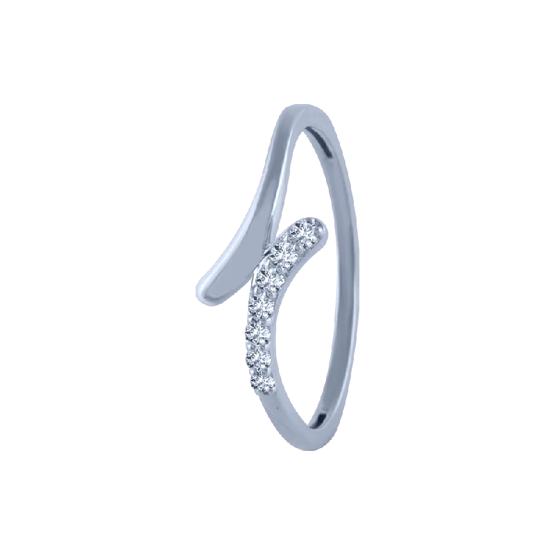 18k (750) White Gold And Diamond Ring For Women