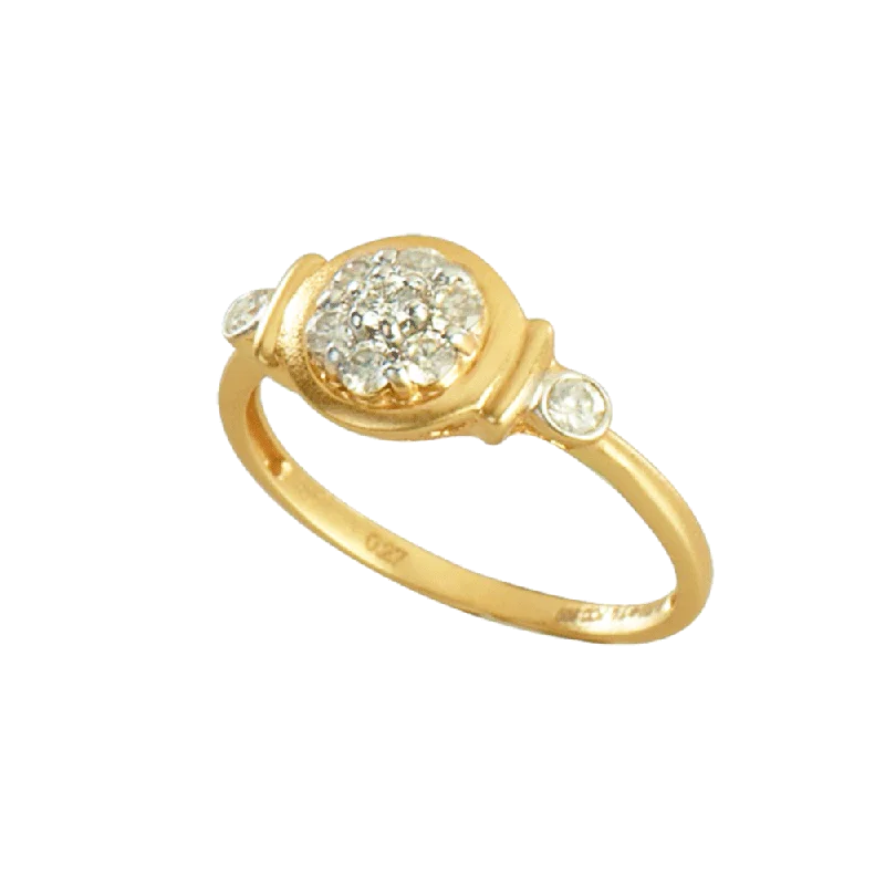 18KT (750) Yellow Gold And Diamond Ring For Women