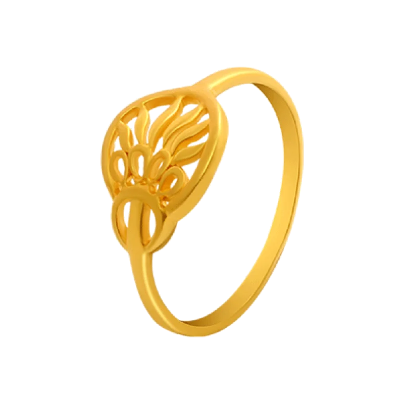 22KT Yellow Gold Ring For Women