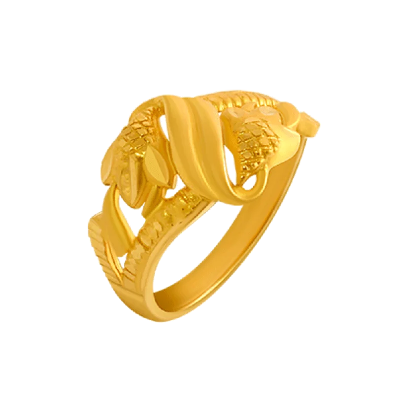 22KT Yellow Gold Ring For Women