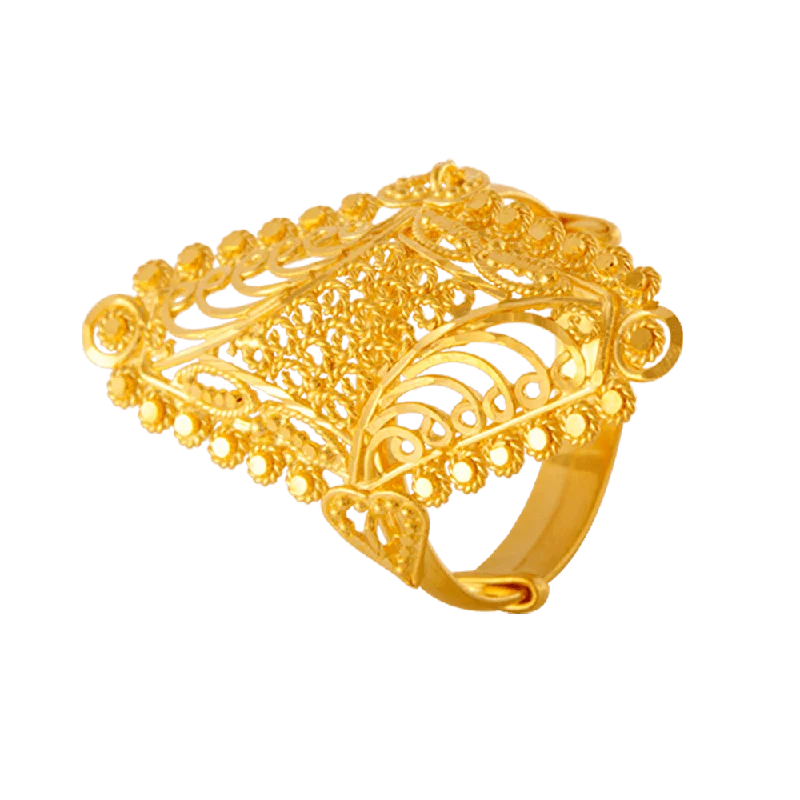 22KT Yellow Gold Ring For Women