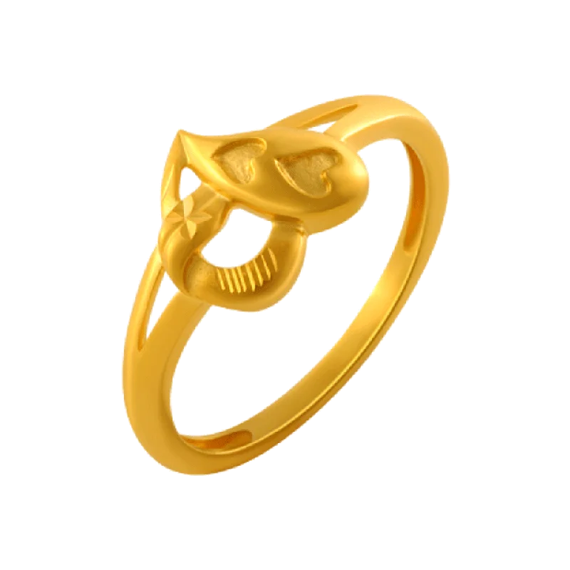 22KT Yellow Gold Ring For Women