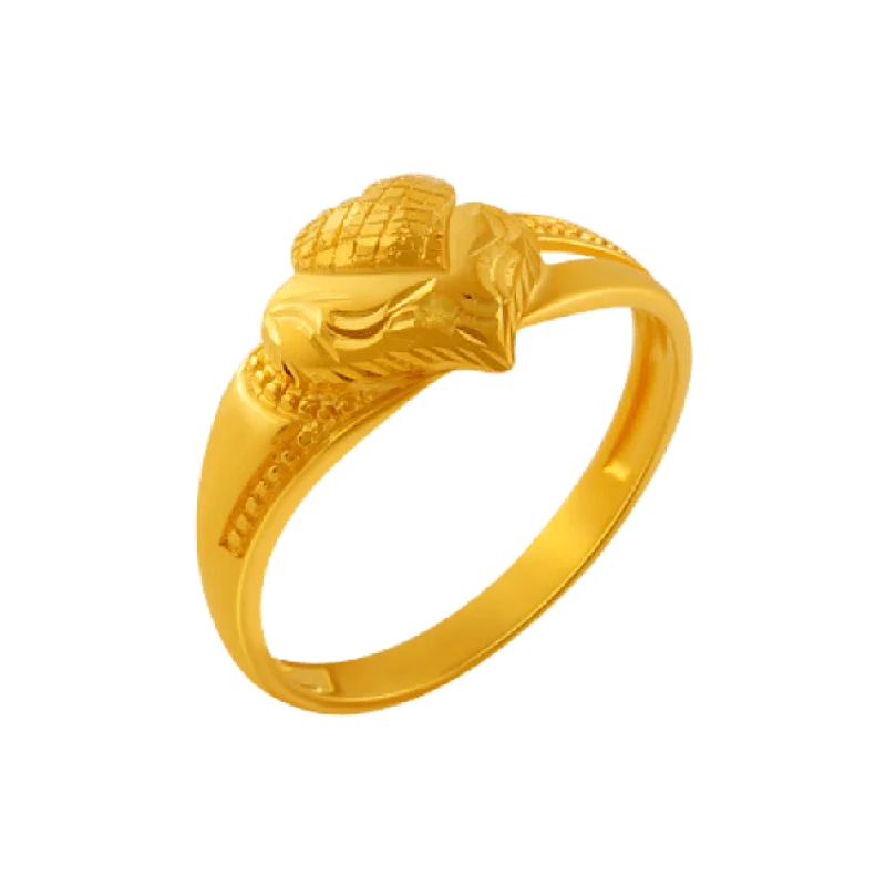 22KT Yellow Gold Ring For Women