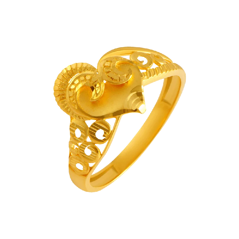 22KT Yellow Gold Ring For Women