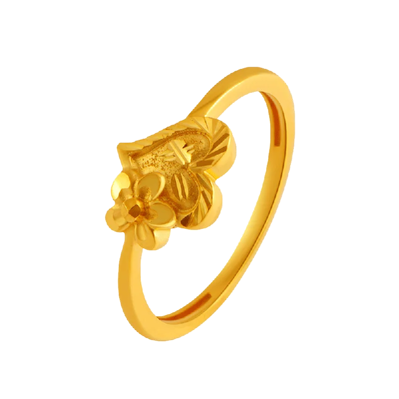 22KT Yellow Gold Ring For Women