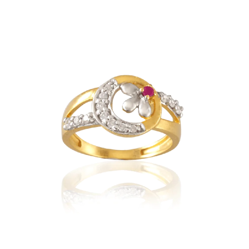 22KT Yellow Gold Ring For Women