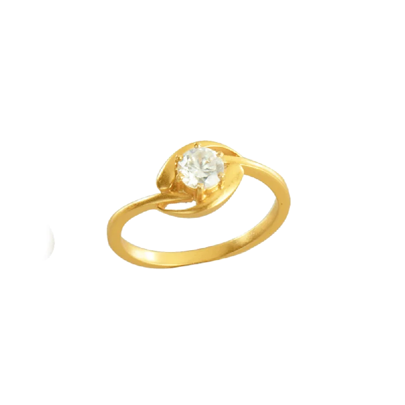 22KT Yellow Gold Ring For Women