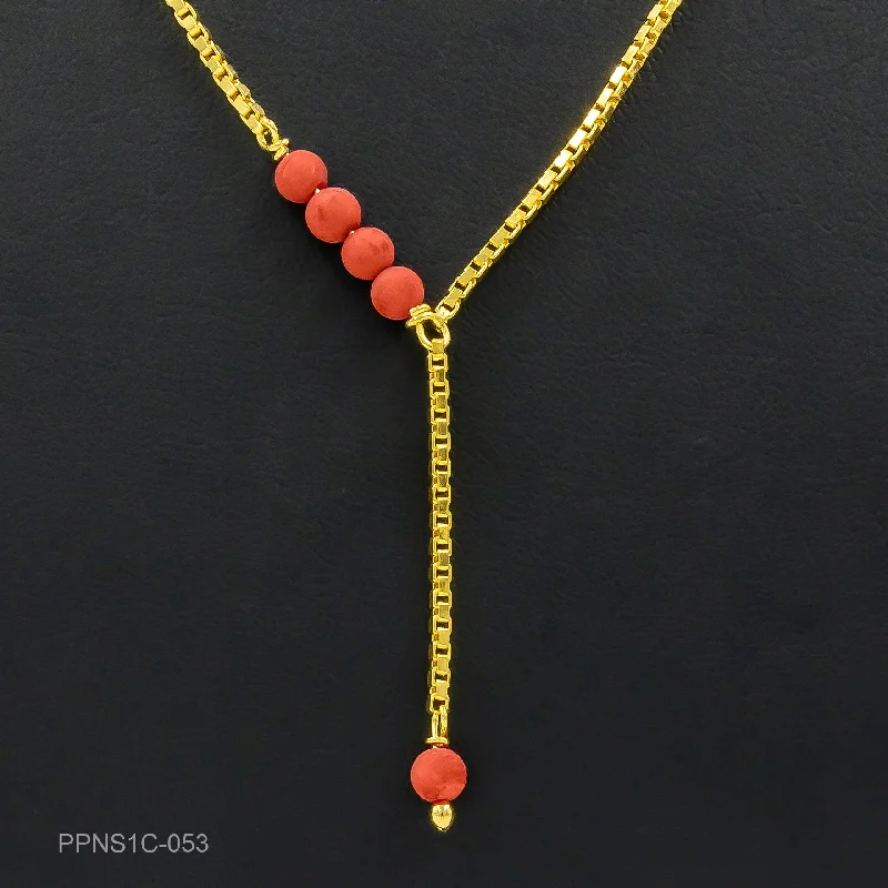 Coral Stone Necklace PPNS1C-053