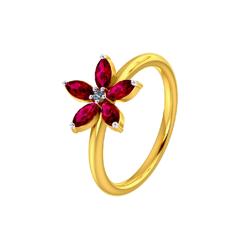 Diamond Gold Ring For Women For A Self-gift Of A Kind