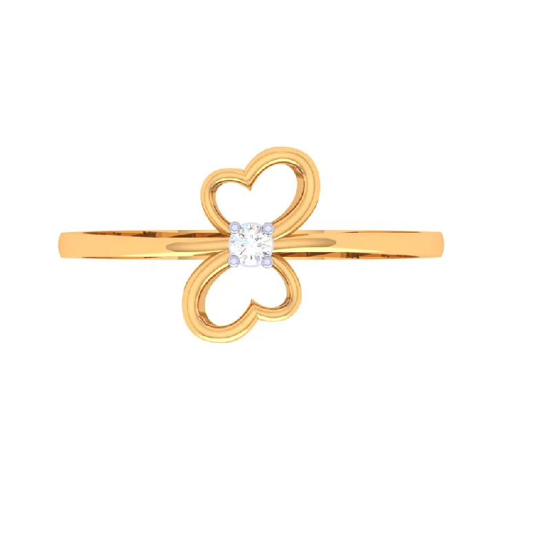 Floral Design Diamond Ring