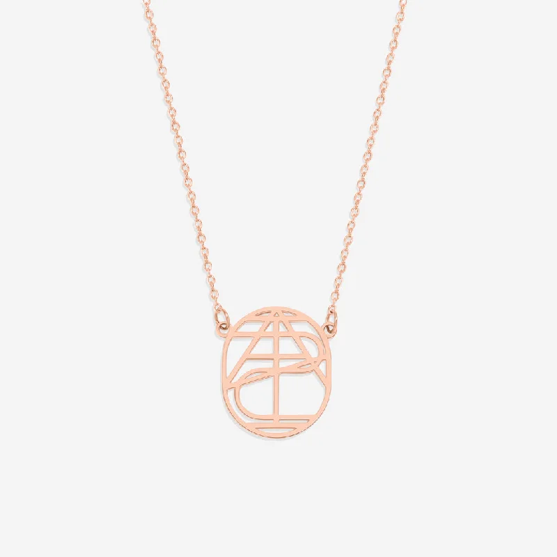 18k Rose Gold Over Sterling Silver