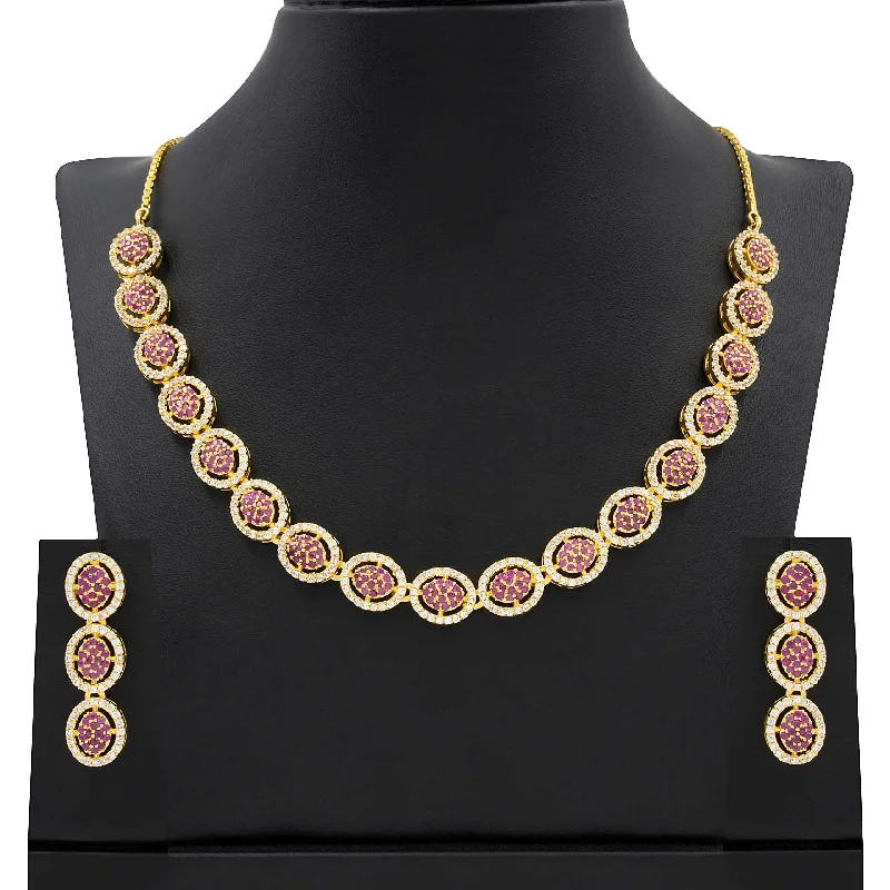 PREMIUM STONE NECKLACE SHORT WITH STUD  PMSNS11WR-009, PMSHST21WR-022