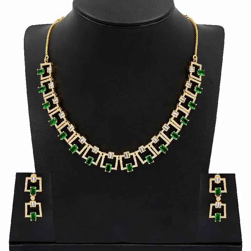 Premium Stone Necklace with Stud PMSNS8WR-0007, PMSHST2WR-022