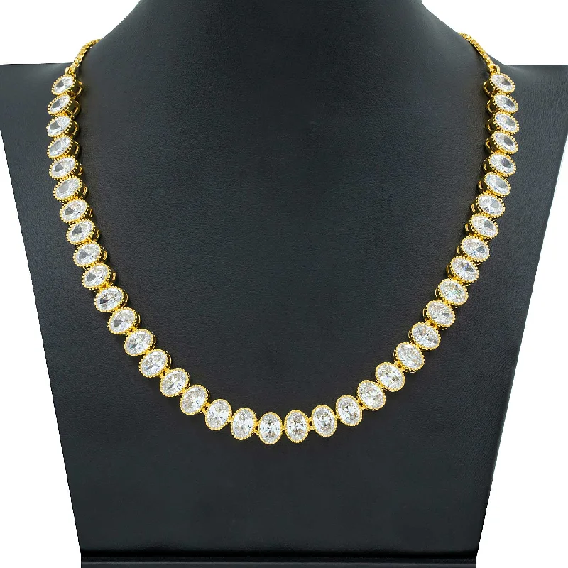 Stone Necklace with Stud PMSNS28W-007, PMSHST43W-022